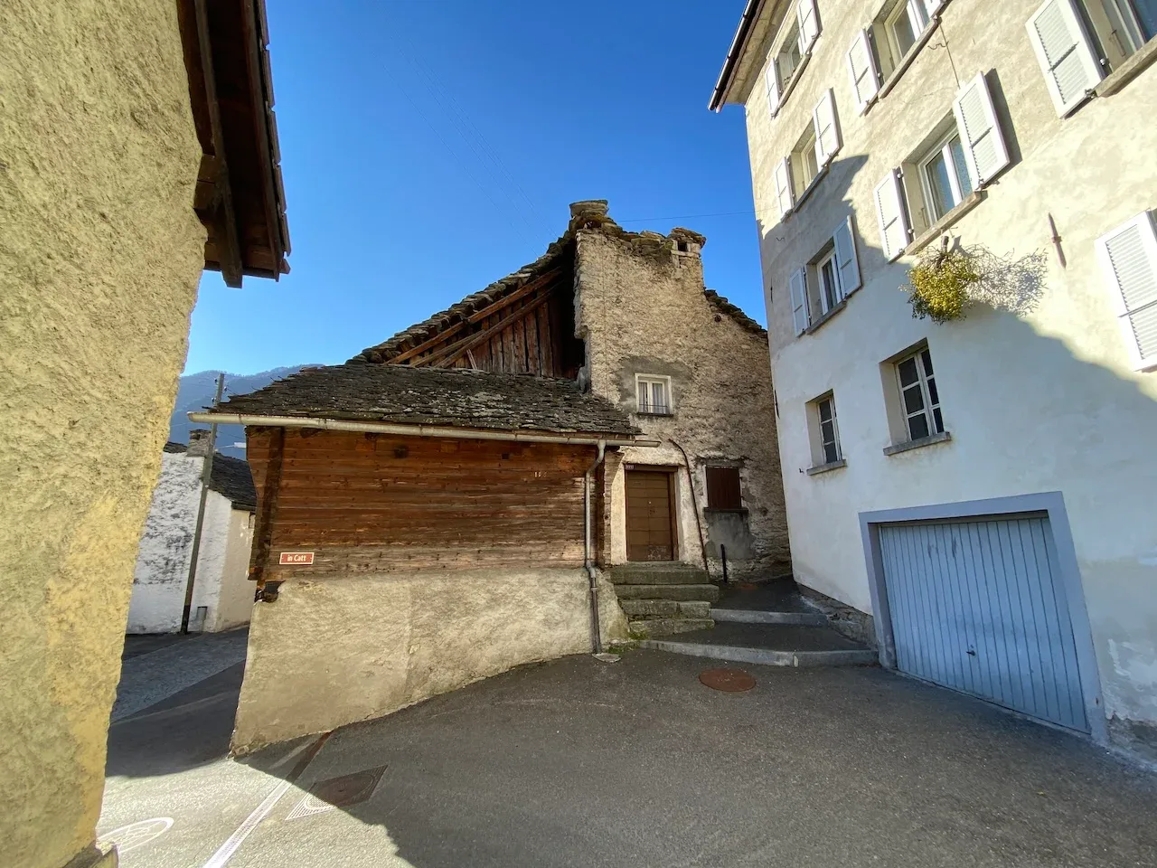 Il vecchio Blockhaus di Chironico prima dei lavori